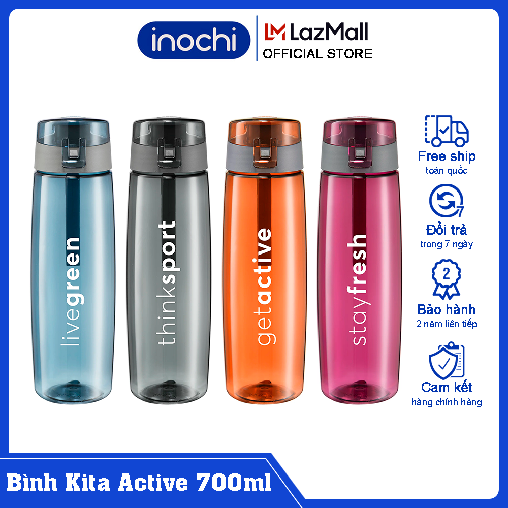 Bình nước thể thao Kita Active 700ml inochi tập gym - bình nước thể thao - bình nước giữ nhiệt - bình nước cho bé