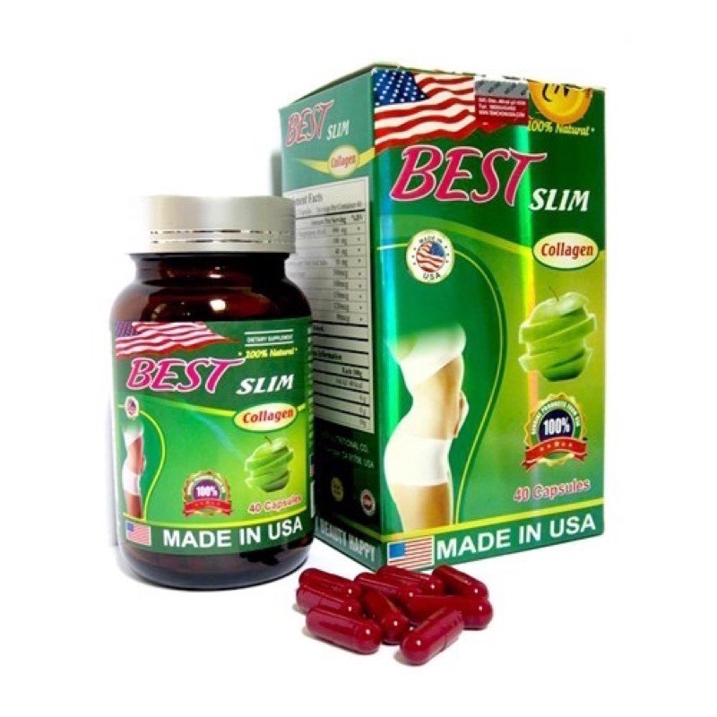 Giảm cân Best SLim Collagen Mỹ ̣̣(Giảm cân an toàn hiệu quả