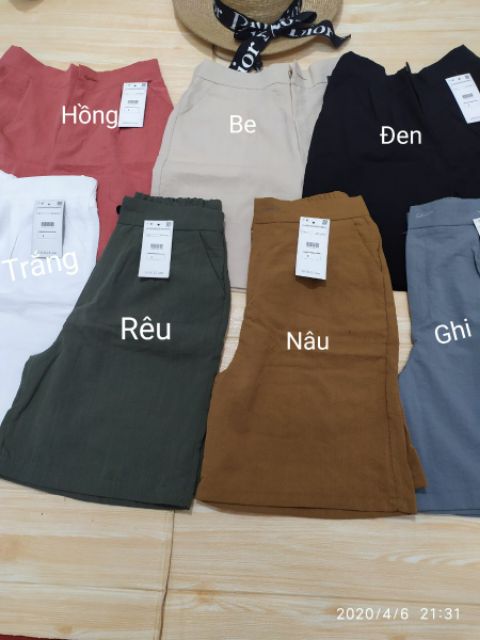 Quần short nữ , Quần sooc đũi khuy siêu mát , Quần mùa hè nữ siêu hot , giá hấp dẫn , Hỗ trợ ship - Thời trang nữ Keni