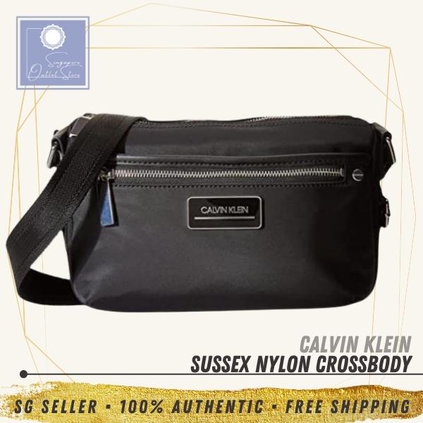 Calvin Klein Sussex Nylon Crossbody Bag In Navy