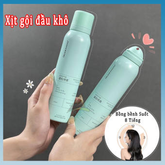 Dầu gội khô dạng xịt Spes 150ml, dầu gội đầu khô nữ không bết dính phồng tóc nội địa trung.