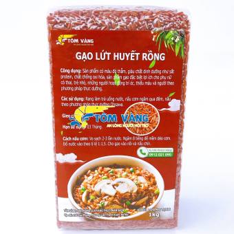 Gạo Lứt Huyết Rồng - (Túi 1Kg)| - GẠO HUYẾT RỒNG 1000G
