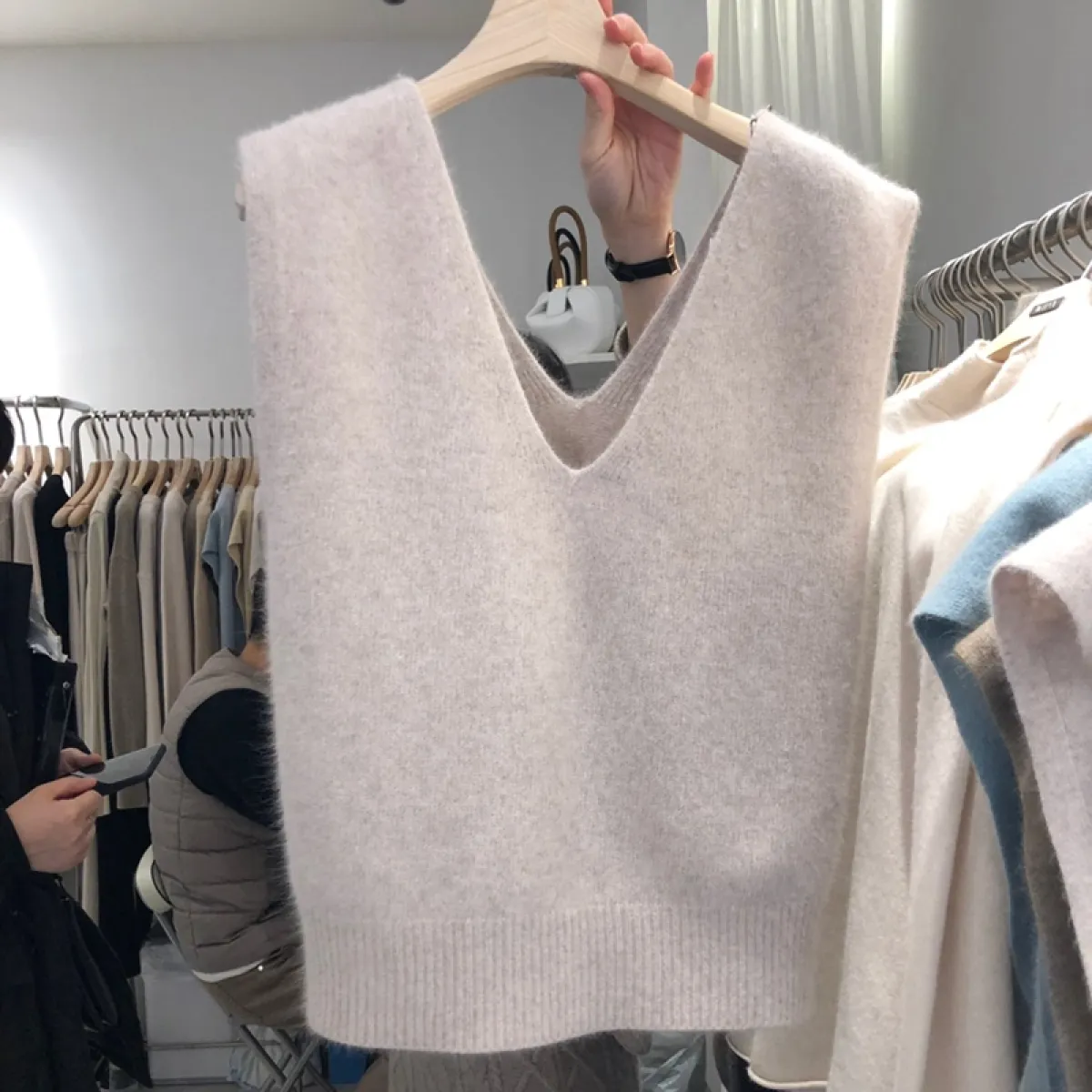 plus size knit vest