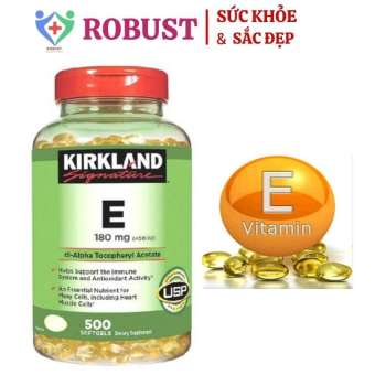 [HCM]Vitamin E Kirkland 400 IU 500 Viên Của Mỹ Đẹp da Chống lão hóa Robust