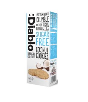 BÁNH ĂN KIÊNG  COOKIES MỀM KHÔNG ĐƯỜNG VỊ DỪA DIABLO MÃ: 0099