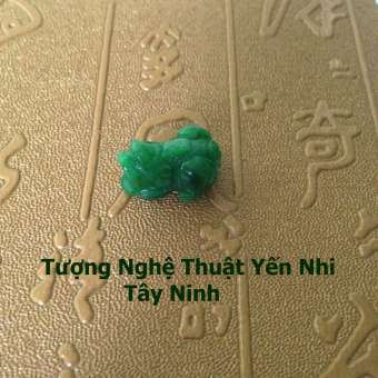 Mặt Nhẫn Tỳ Hưu Đá Cẩm Thạch mặt 1,7x1,2cm