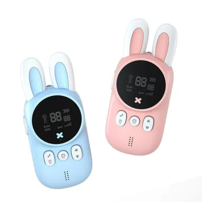 2PCS Children's Toy Walkie Talkie Kids Mini Baubles Handheld Transceiver 3KM Range UHF Radio Interphone Toys For Boys Girls Gift (1)