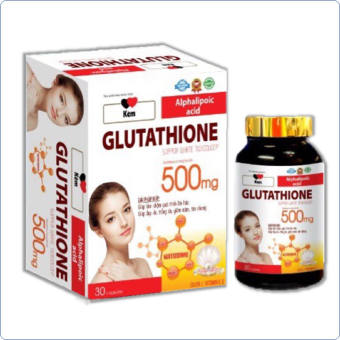 Viên Uống Trắng Da Glutatthion 500mg- Giúp Trắng Da Toàn Thân, Mờ Thấm Nám, - Viên Uống Trắng Da Glutatthion 500mg-