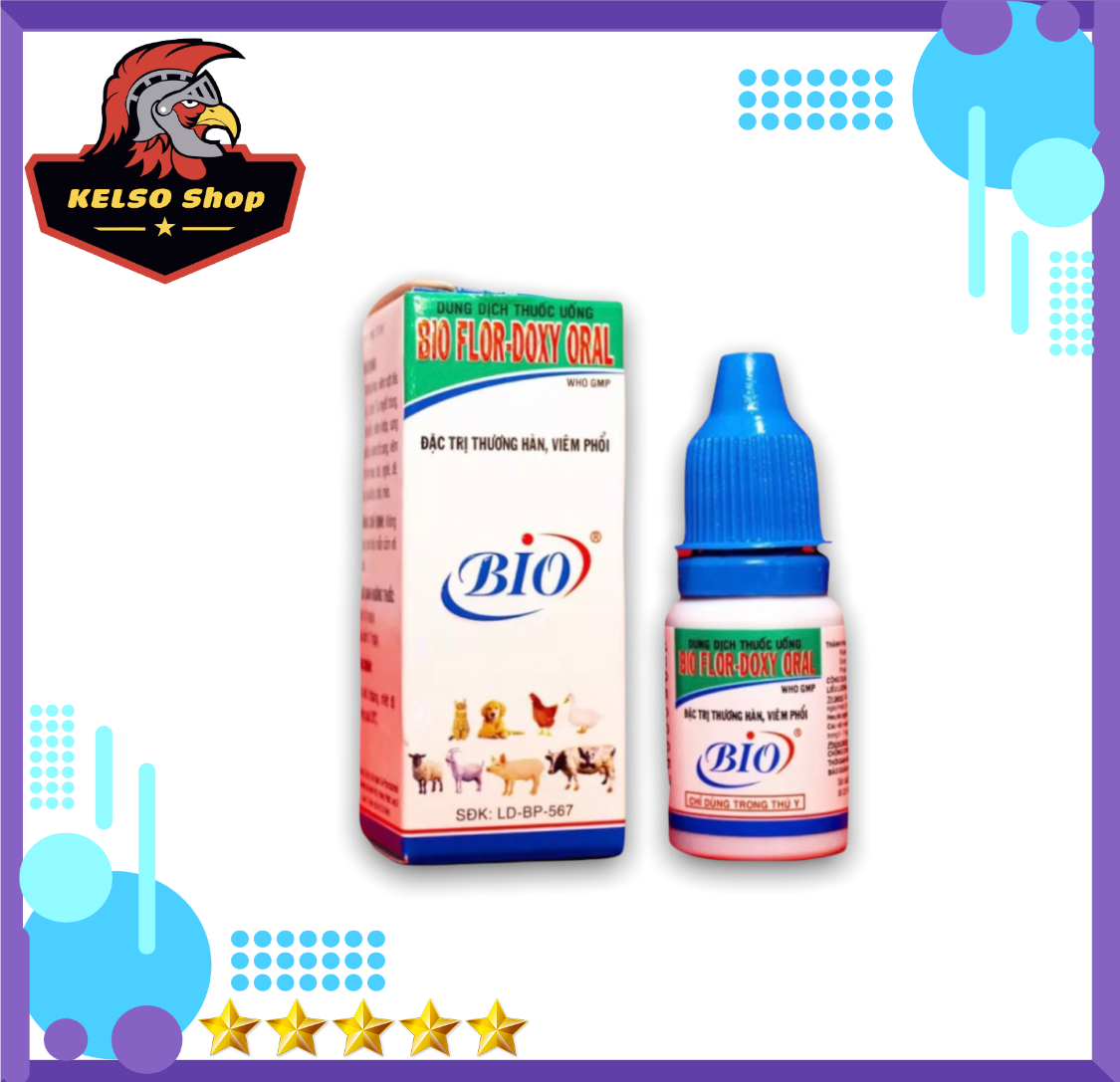 Thuốc gà đábio flor - doxy oral đặc tri khò khè, sổ mũi cho gà đá