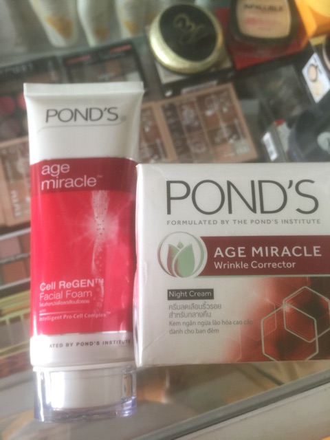 Combo sửa rửa mặt và Kem Pond ngừa Lão hoá cao cấp