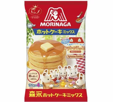 Bột làm bánh hotcake Morinaga Nhật Bản 600g ( 4x150g), Bột làm bánh cho bé và cả gia đình
