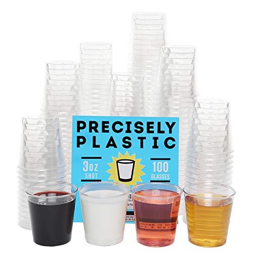 2 oz 60ml Clear Plastic Portion Cups With Lids, Souffle Cups