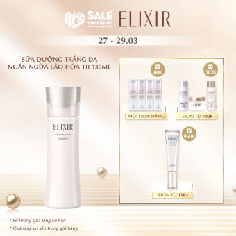 Sữa dưỡng trắng da ngăn ngừa lão hóa Elixir White Whitening Clear Emulsion T II 130ml