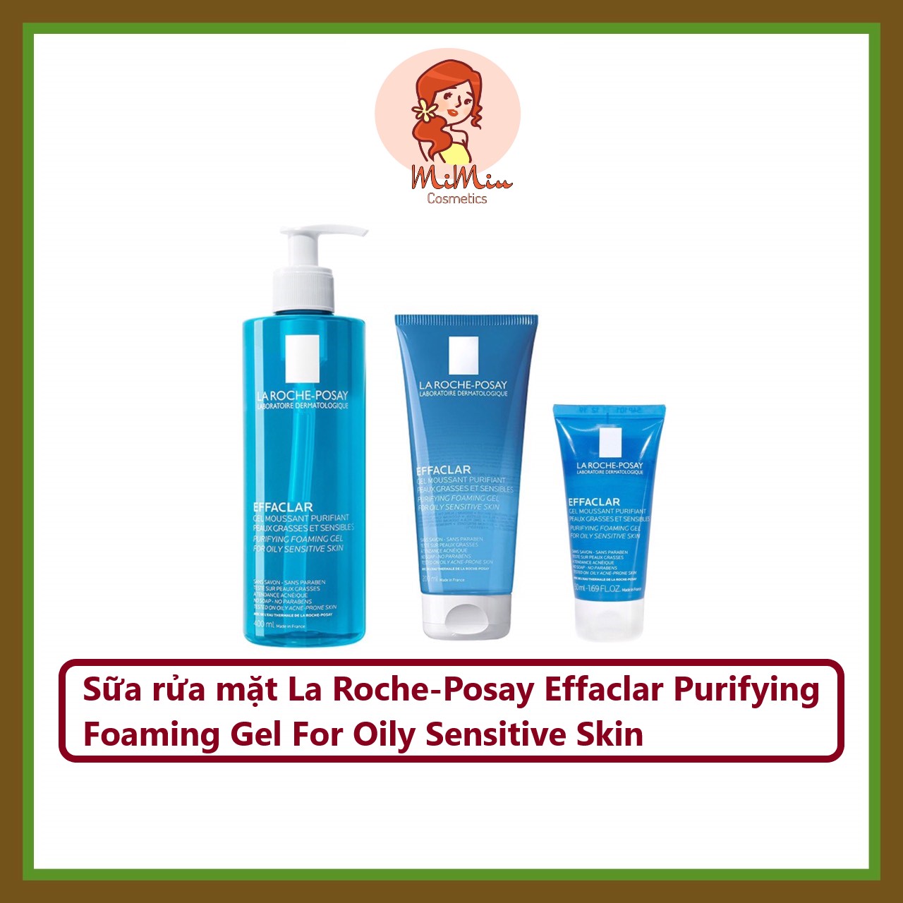 Sữa rửa mặt La Roche-Posay Effaclar Purifying Foaming Gel Cleanser 400ml
