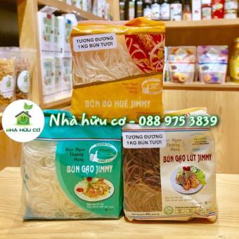 Bún gạo/bún khô Jimmy - Bún gạo lứt Jimmy - Date: 4/2024 - Nhà hữu cơ