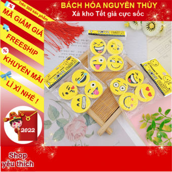 Combo 12 cục gôm mặt cười vui nhộn-Cục tẩy-Giá rẻ- Nguyễn Thùy Store