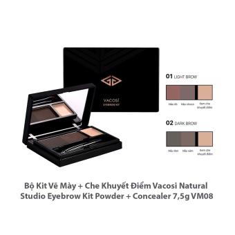 BỘT KẺ CHÂN MÀY VACOSI NATURAL STUDIO EYEBROW KIT