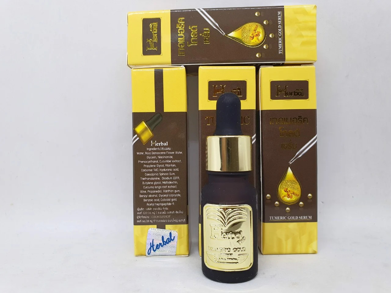 Serum herbal tumeric gold làm mờ vết thâm 10 gam