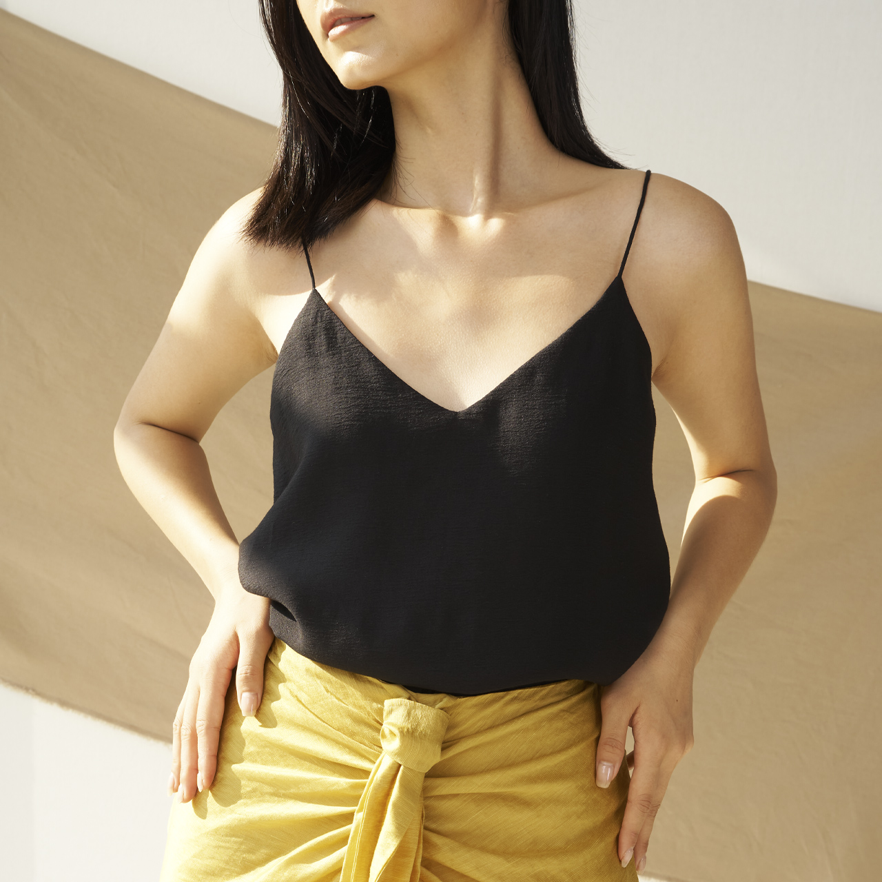 Áo hai dây lụa 2nd date top038b