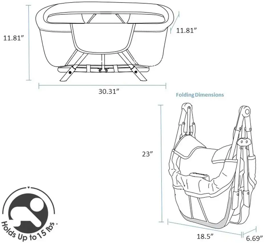 simmons kids ultra compact travel bassinet