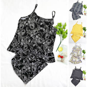 Bộ đồ ngủ cho nữ thun lạnh 2 dây FREESIZE 43-48kg - Bộ mặc nhà nữ - 2DAYBEO