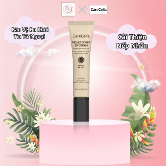 Kem nền CARECELLA VELVET COVER BB CREAM che khuyết điểm, kiềm dầu, nâng tone da có chỉ số chống nắng SPF 50