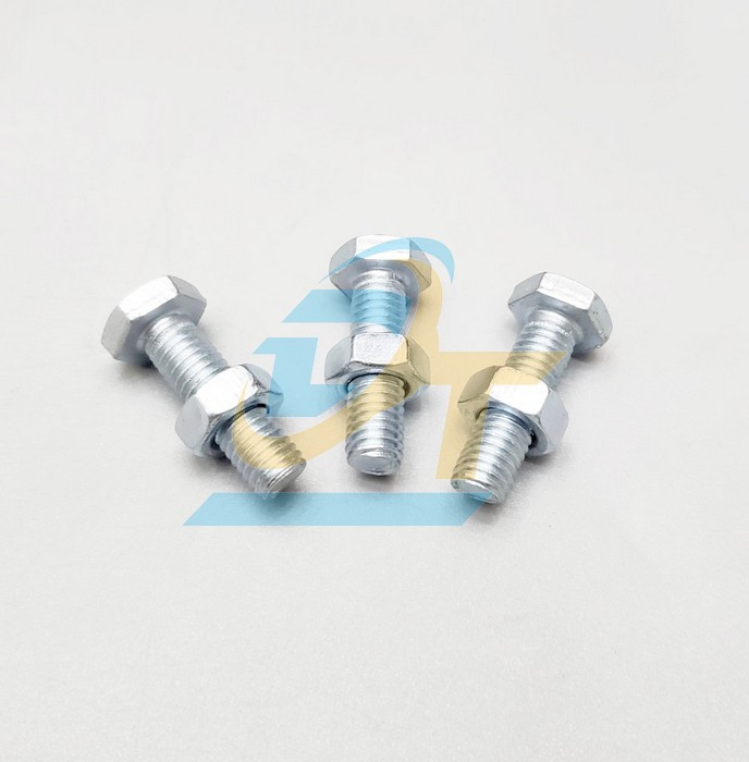 Set 10 bộ bulong + con tán mạ kẽm m12