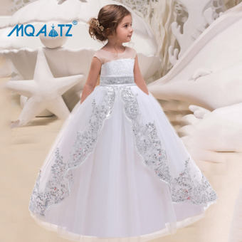 MQATZ Cô Gái Ăn Mặc ĐầM Dạ TiệC Dài Trang Trọng, Cô Gái Trẻ Em Dresses , Sequin Công Chúa Váy Sinh Nhật 4-14 Năm A11