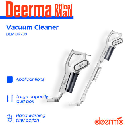 Deerma 2-in-1 Handheld Vacuum Cleaner with Large Dust Box