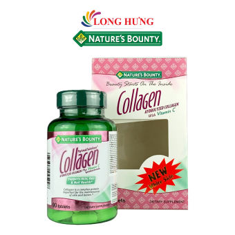 Viên uống Nature's Bounty Collagen hỗ trợ làm đẹp da (90 viên)