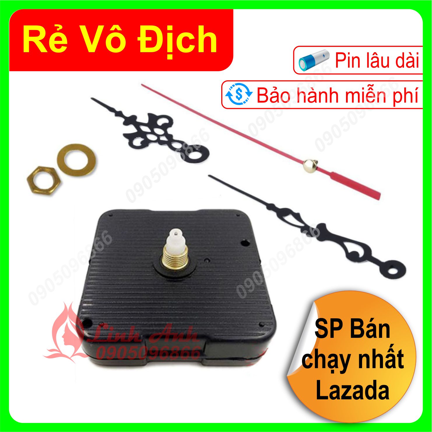 Máy đồng hồ Kim trôi loại tốt (Bảo hành 1 năm 1 đổi 1)
