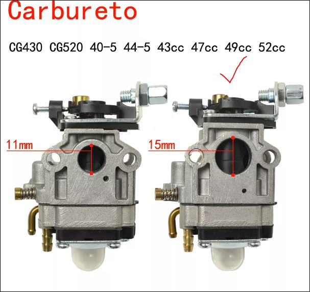 Bình xăng con cho máy cắt cỏ 260/330 xe tay ga 2 thì xe đạp cắt cỏ mini bỏ túi 15mp