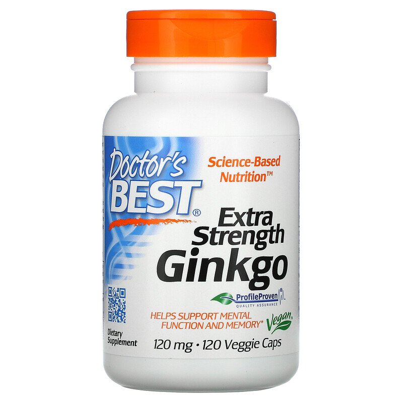 [HCM]Chiết xuất bạch quả, hỗ trợ trí não, Doctors Best Extra Strength Ginkgo 120 mg (HSD 5/2024)