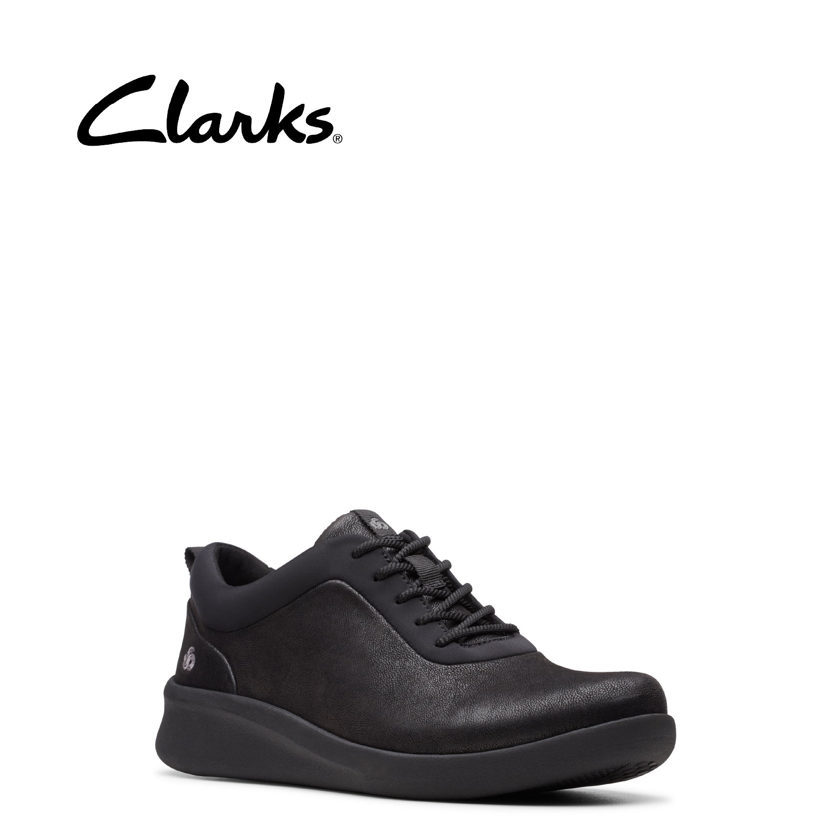 clark leather sneakers