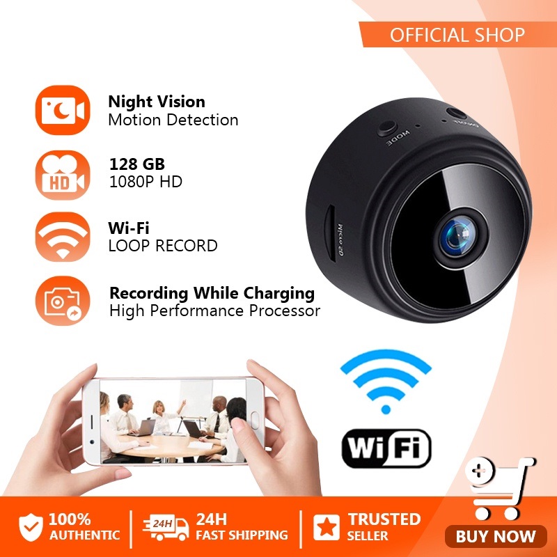 Mini Camera 1080P HD Wireless WiFi Remote IP Camera Infrared Night