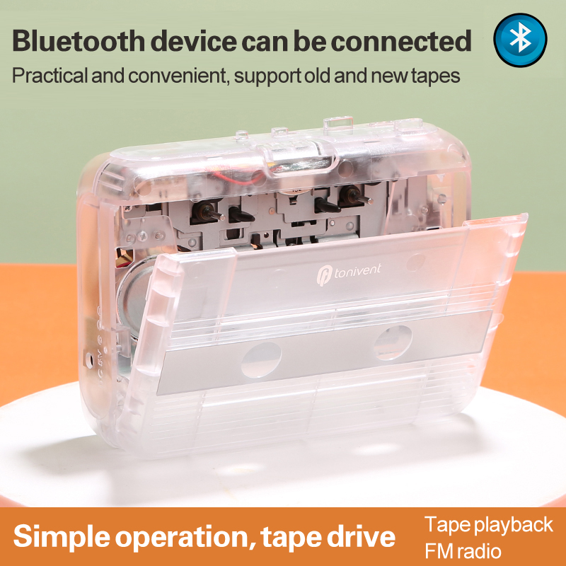 Máy Phát Băng Retro Mới Máy Phát Băng Cassette Walkman Tự Động Lật Với Chức Năng Bluetooth Học Tiếng Anh Âm Thanh Nổi Radio