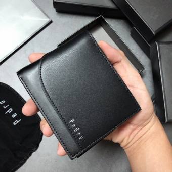 Bóp Da Nam Pedro Lượn sóng- 2 màu - Full hộp và túi giấy- da siêu mịn