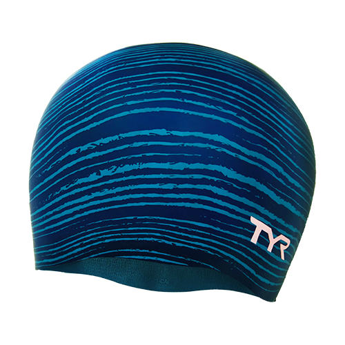 TYR Sport Long Hair Wrinkle-Free Silicone Swim Cap