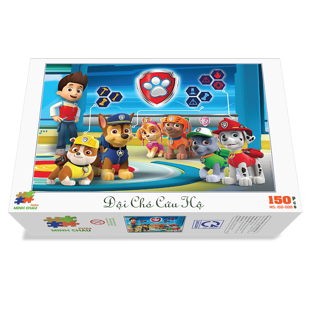 Bộ tranh xếp hình Minh Châu 150 mảnh – Đội Chó Cứu Hộ