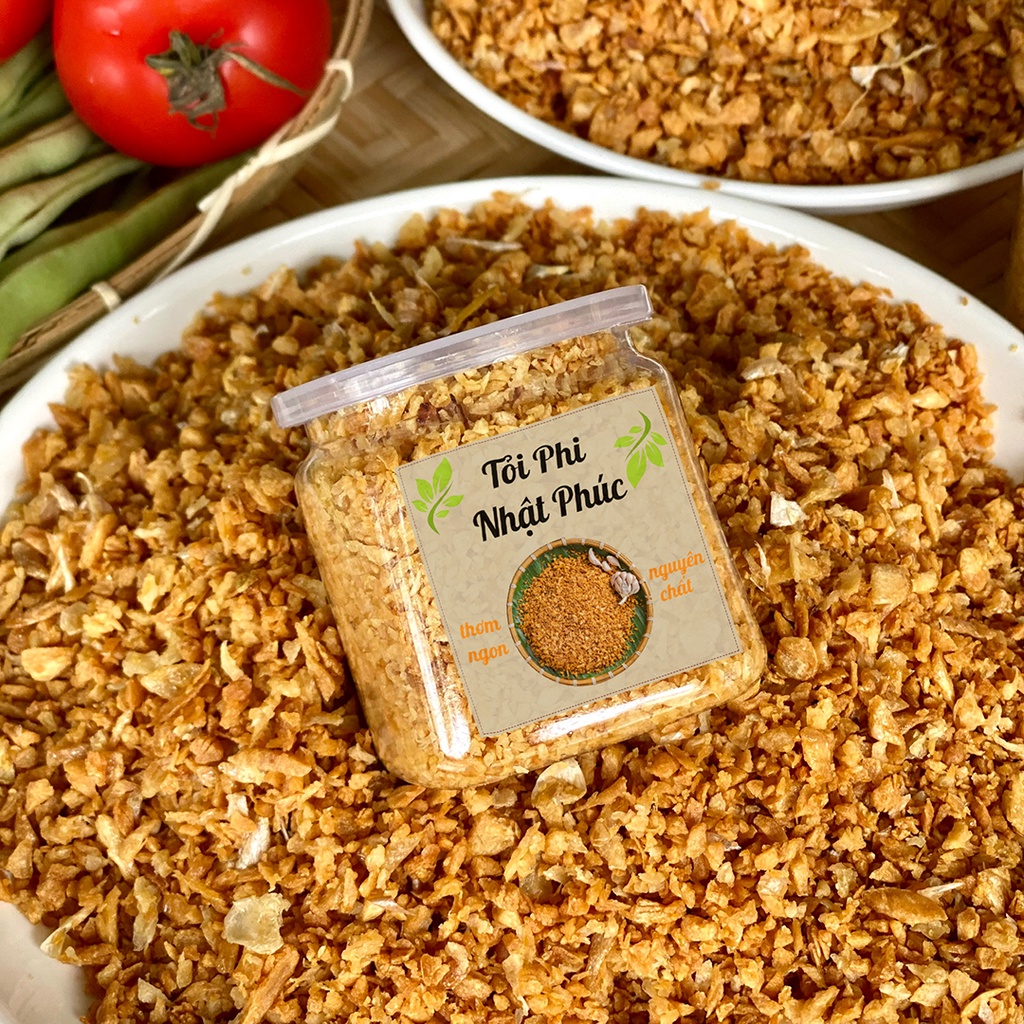 Tỏi phi sạch - thơm, giòn, phi tỏi bắc nguyên chất 100% - tỏi phi vàng, hàng mới mỗi ngày, sử dụng trong 6 tháng