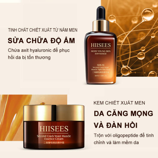 HIISEES bộ chăm sóc da mặt-Hộp quà năm món dưỡng ẩm HIISEES-Dưỡng ẩm, làm trắng da-Chăm sóc da nhập khẩu-  Bộ mỹ phẩm chăm sóc da HIISEES