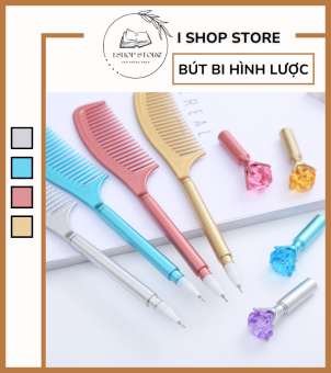 Bút Bi Hình Lược Đính Kim Cương Dễ Thương, Vừa Xinh Vừa Tiện