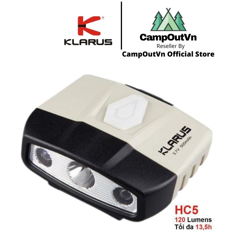 Đèn pin Klarus campoutvn cắm trại dã ngoại EDC đèn pin KLARUS HC5 gắn mũ campoutvn A177