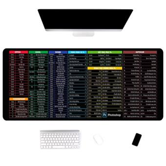 Lót Chuột Phím Tắt Văn Phòng 80x30cm - Bàn Di Chuột Cỡ Lớn - Pad Chuột