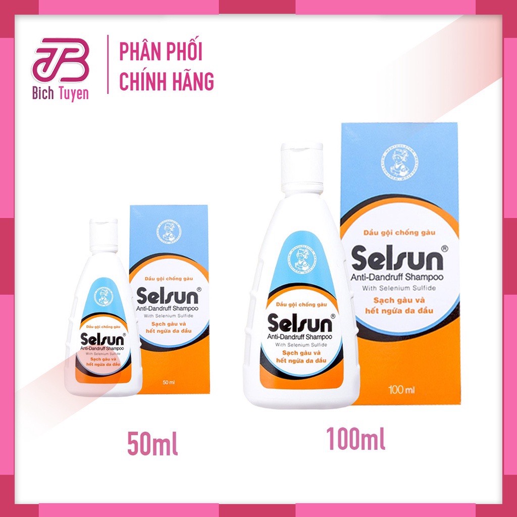 Dầu Gội Ngăn Ngừa Gàu Selsun Ngăn Ngừa Gàu - Làm Sạch Vảy Nấm - Ngứa Da Đầu 50ml -100ml