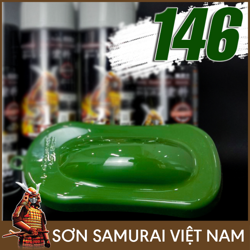 Chai sơn samurai màu xanh 146 - Sơn xịt samurai màu xanh