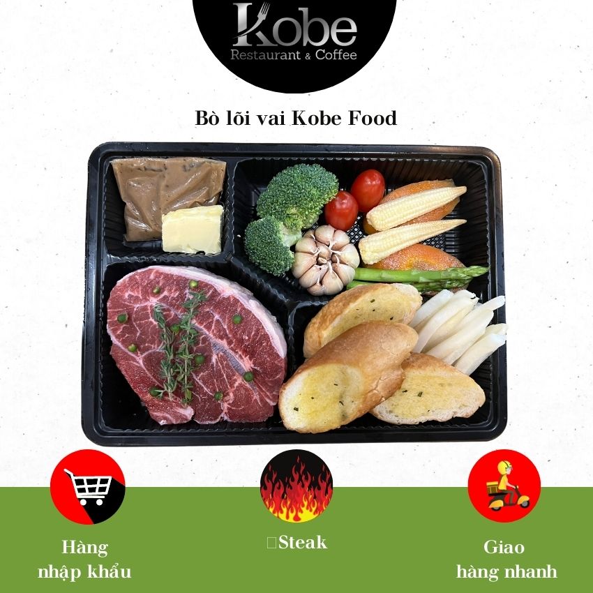 Bò lõi vai Kobe Food [Chỉ giao TP.HCM]
