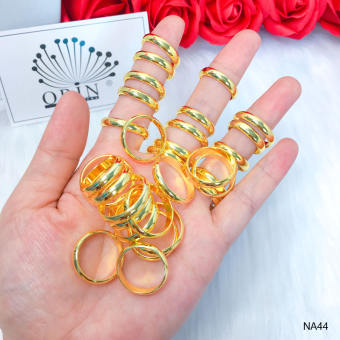 Nhẫn trơn nhẫn chỉ mạ màu 24 bền màu có khắc 9999 cao cấp Orin N44 Công nghệ xi mạ độc quyền 5lớp cao cấp