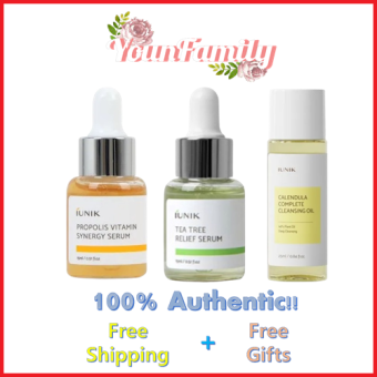 Miniature Collection   Propolis Vitamin  Serum 15ml / Tea Tree Relief Serum 15ml / Calendula Complete Cleansing Oil 25ml