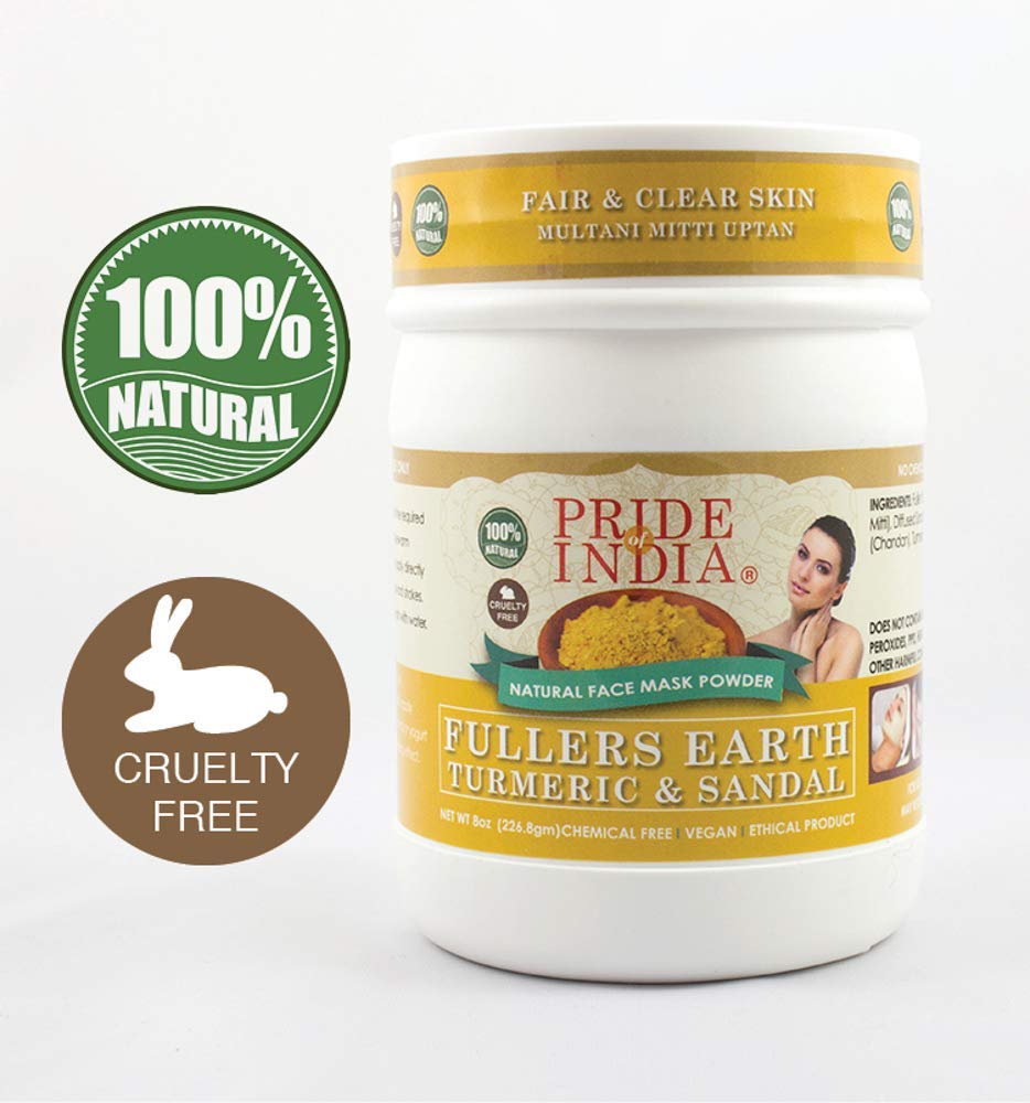 Fuller's Earth Deep Cleansing Clay Powder w/ Turmeric & Sandalwood - Bột mặt nạ